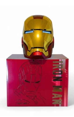 New Version AUTOKING Iron Man Helmet MK5 Voice-control Open-close Light-up Mask