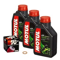 Honda NT 650 V Deauville, 98-05, RC47, Motul 10W40 ÖL, K&N ÖLfilter MotoröLset