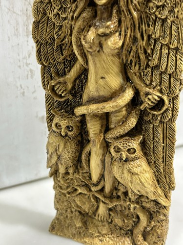 Ishtar Resin Statue Mesopotamian Pegan Feminine Goddess Fertility Owl READ - Picture 5 of 15