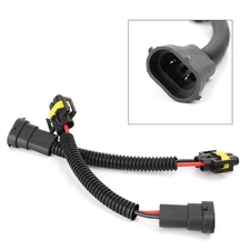 2pc H11 H8 Extension Wiring Harness Socket Connector For Headlight Fog Light