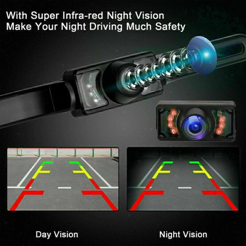 Wireless IR Night Vision Car Rear View Backup Camera + 4.3" LCD Mirror Monitor - Picture 16 of 24