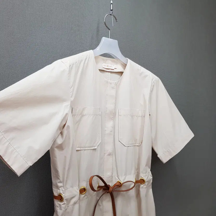 Tory Burch Ivory Dress with Belt - Size 0 thumbnail 8