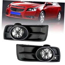 Fog Lights Assembly Replacement for 2010-2014 Chevy Cruze with Bulbs