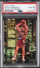 1993 FLEER TOWER OF POWER #2 SHAWN BRADLEY PSA 10