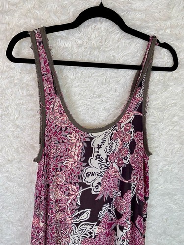 Free People Small Women's Mini Dress Multicolor Floral Sleeveless Beach Coastal - Picture 3 of 7