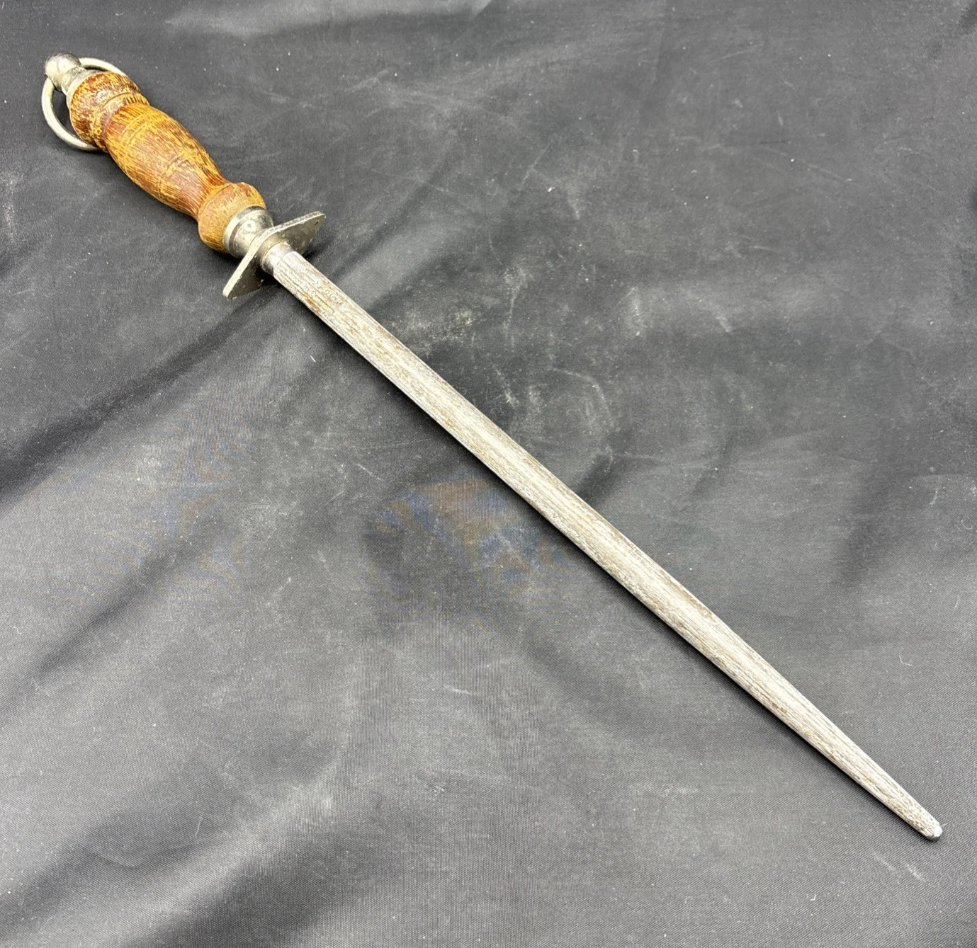 Antique F. Dick Arrow Logo Honing Steel Rod Knife Sharpener 18” Made Germany