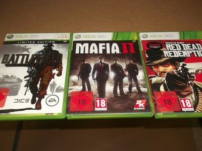 Red Dead Redemption + Mafia II + Battlefield Bad Company 2 -  Xbox 360     Sp229