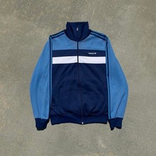 vintage 80s Adidas blue track jacket