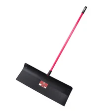 30 In. Steel Snow Pusher with Fiberglass Long Handle