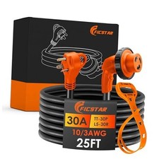 30 Amp RV Extension Cord,25 ft,Heavy Duty Generator Extension Cord with 25FT