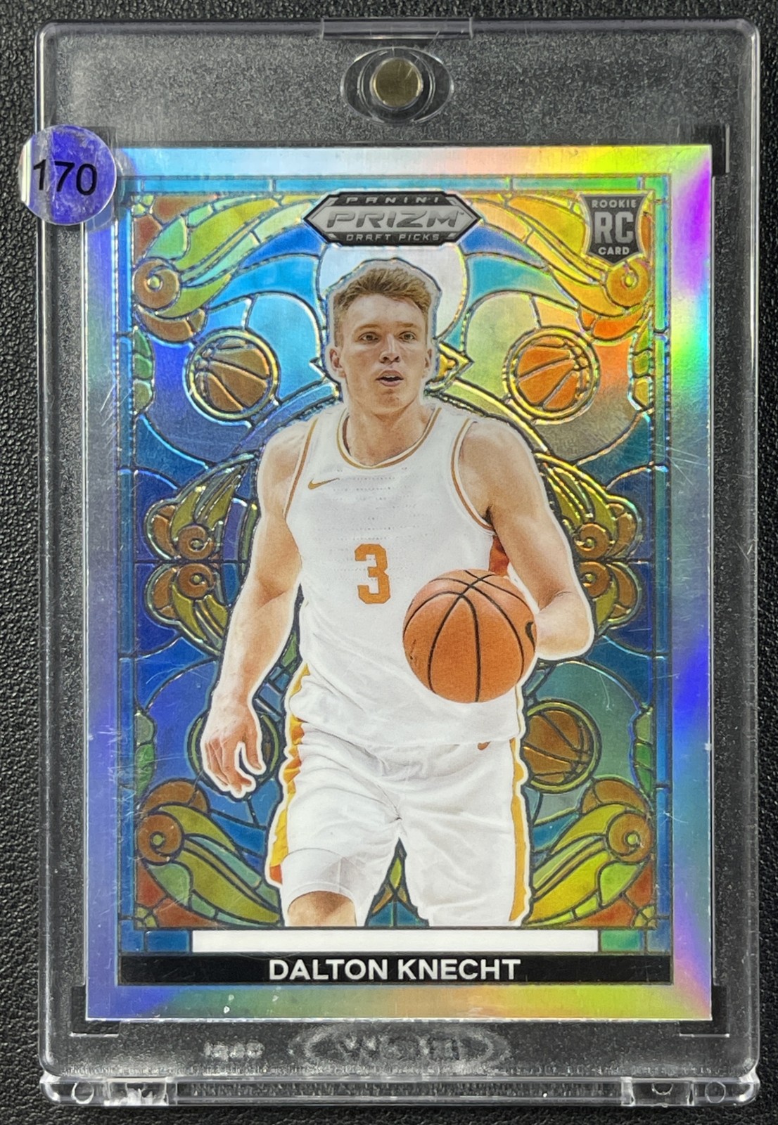 DALTON KNECHT 2024 PANINI PRIZM DRAFT PICKS #4 ROOKIE STAINED GLASS SP RC