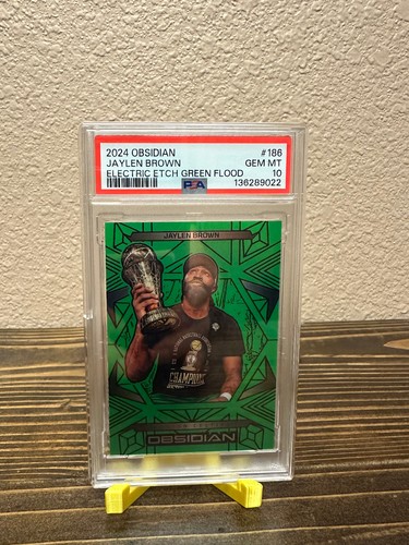 2024-25 obsidian jaylen brown #186 17/25 PSA GEM MT 10!!