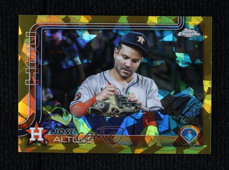 2025 Topps Chrome Sapphire Edition Image Variation Gold 24/50 Jose Altuve 10pz
