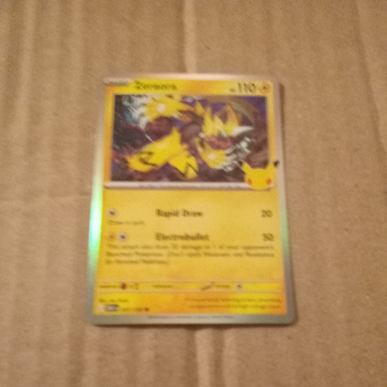 Zeraora 057/128 Holo Common Pokemon TCG ME: 30th Celebration 2026 NM