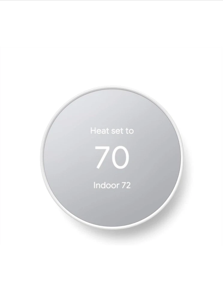 Google Nest Thermostat - Smart Thermostat for Home -Wifi Thermostat - Snow - Image 2 of 4