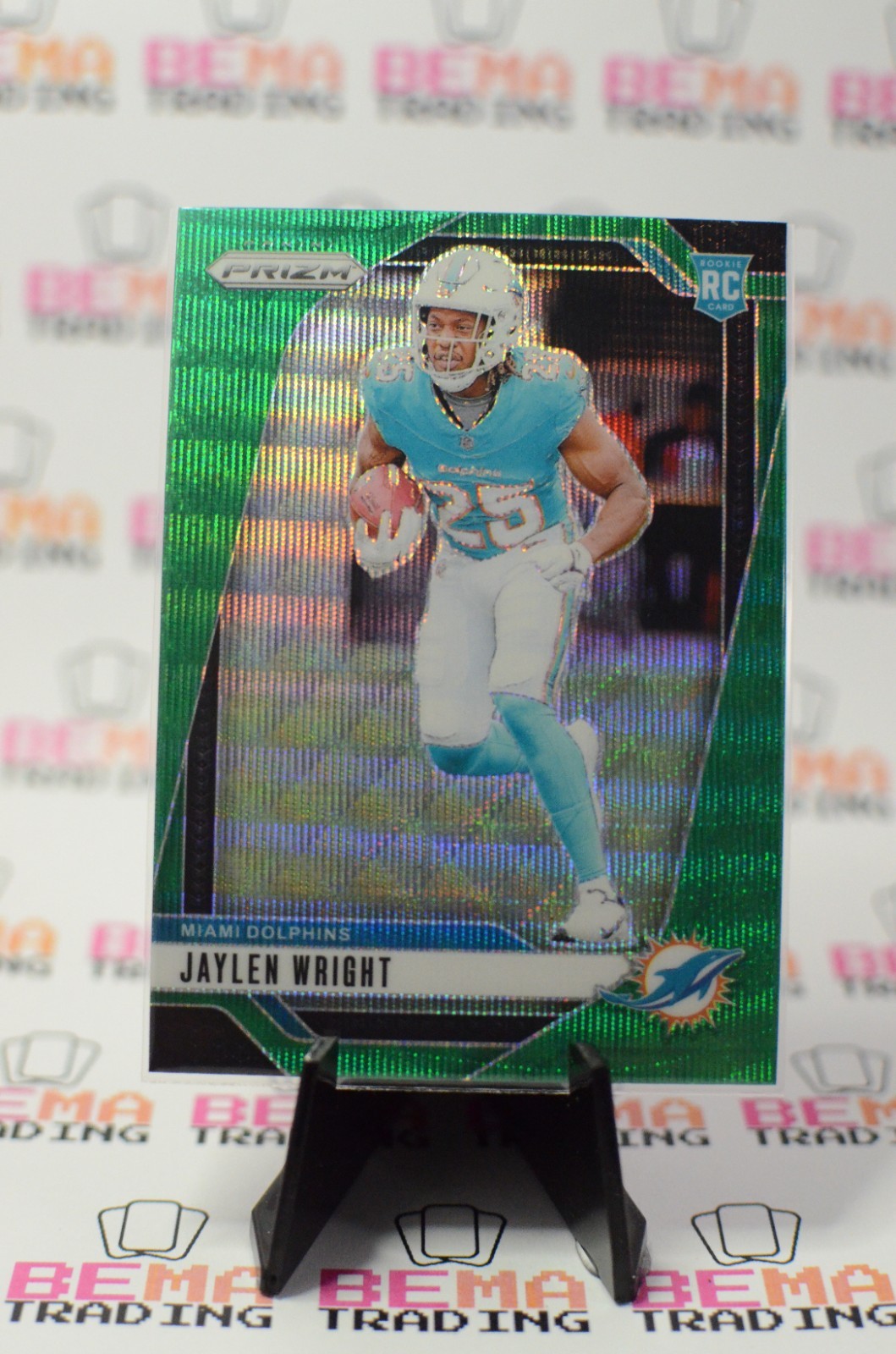 2024 Panini Prizm - Rookies Jaylen Wright #348 Green Wave Prizm (RC)