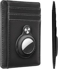 Slim Minimalist Front Pocket Air Tag Wallet, RFID Blocking Card Holder Wallet wi