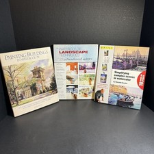 Watercolor Painting Instructional Hardcover Book Bundle Book 100 