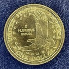 2000-P Sacagawea Dollar "Wounded Eagle" FS-901 Error Coin, Speared Eagle Stunner — photo 1