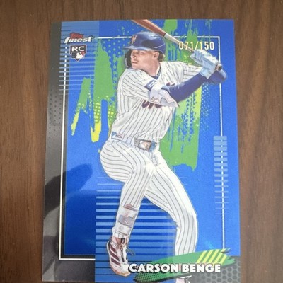 Topps Finest Carson Benge RC true blue 071/150 New York Mets