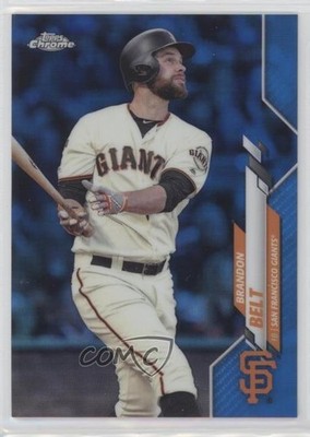 2020 Topps Chrome Blue Refractor 65/150 Brandon Belt #147 08ho