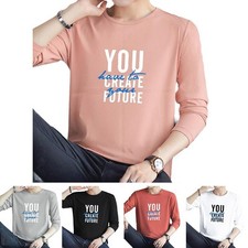 Men's Casual Wear Printed T Shirt Breathable Short Sleeve Crew Neck Top