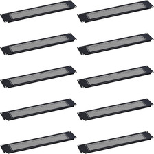 2U Blank Rack Mount Panel Spacer with Venting 10 Pack for 19In Server Rack Enc