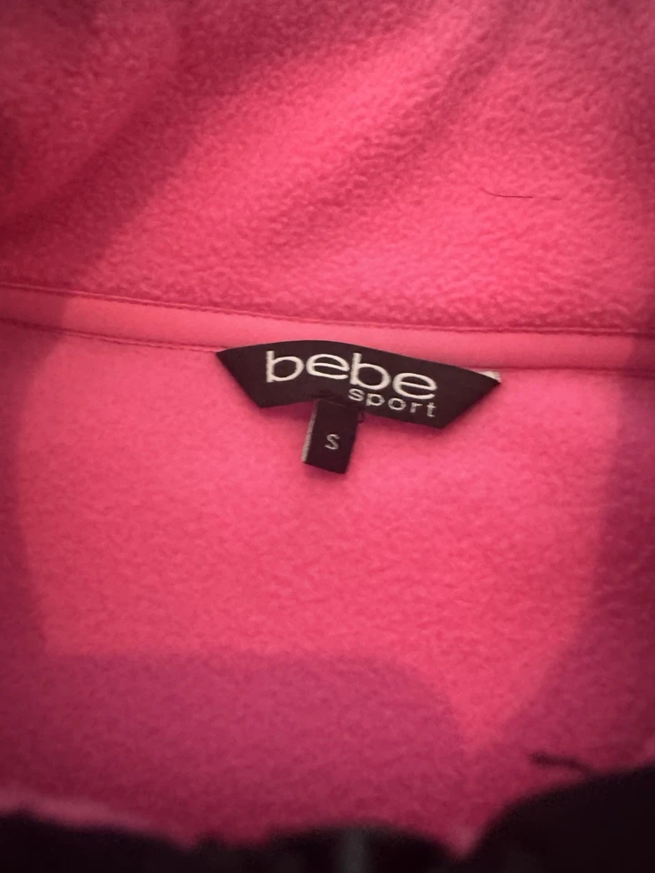 Sudadera Bebe Sport polar para mujer pequeña rosa con cremallera Foto 3 de 4
