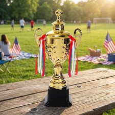 Fasmov Large Trophy Cup 14.5 Inch Gold Trophy