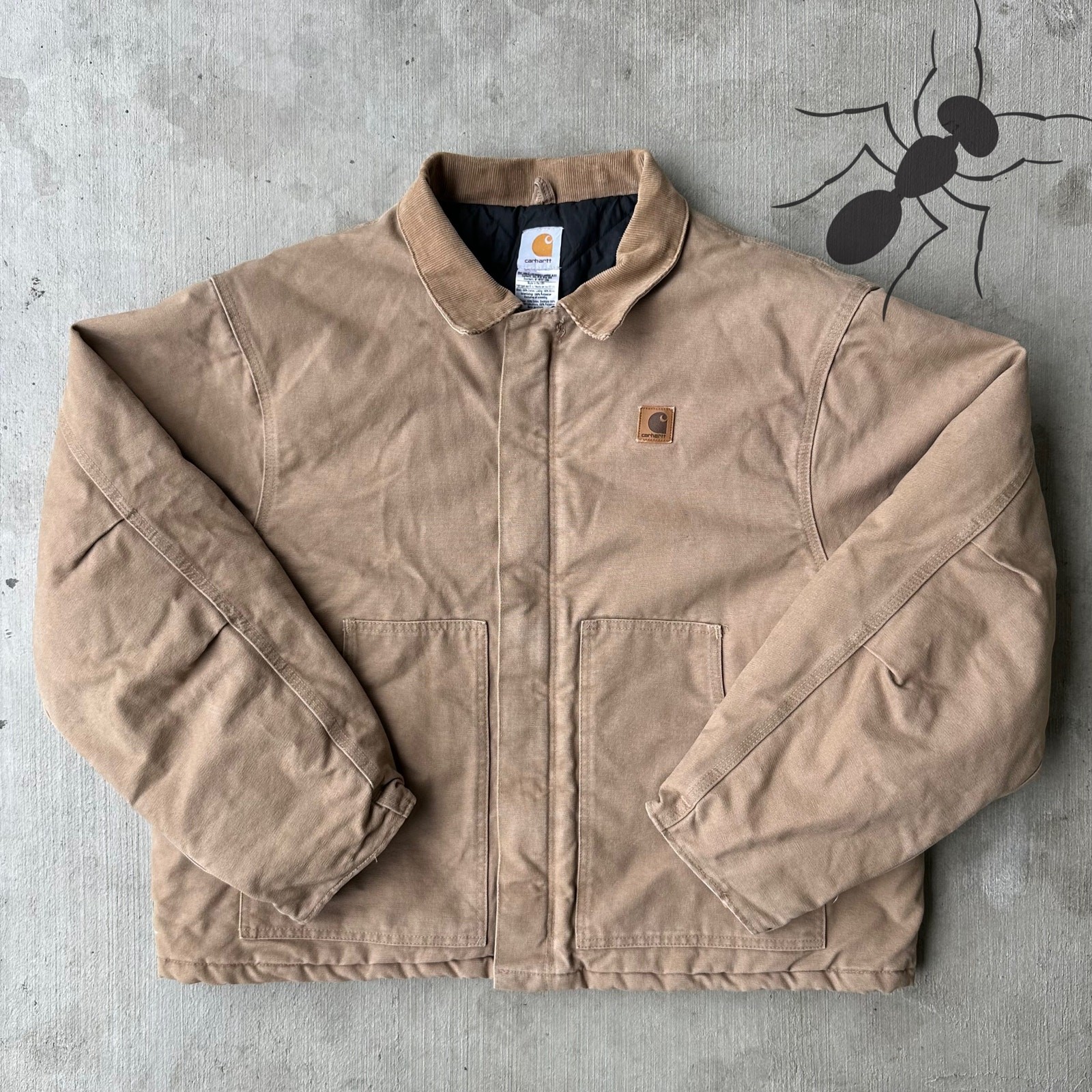 Vintage Y2K Carhartt J22 SDL brown arctic work wear jacket