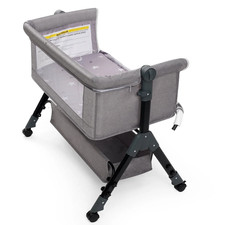 3in1 Baby Bassinet Bedside Sleeper Portable Baby Crib Bassinets with Swing Mode