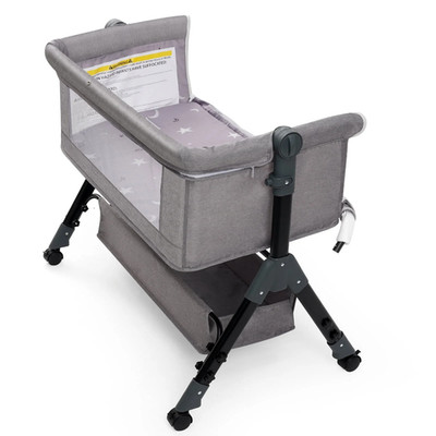 3in1 Baby Bassinet Bedside Sleeper Portable Baby Crib Bassinets with Swing Mode