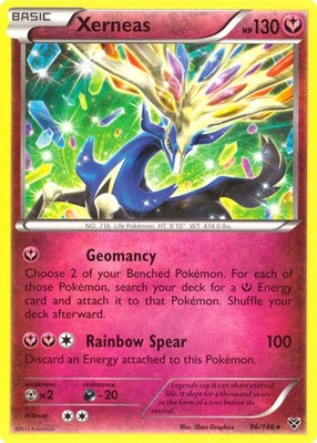 Xerneas - 96/146 - Non-Holo Resilient Life Theme Deck Exclusive - Lightly Played