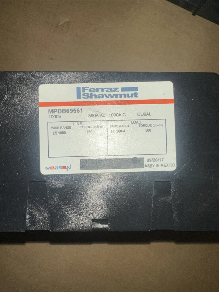 Блок распределения питания Ferraz Shawmut MPDB 69561 2 полюса 1000 В лот из 2 - Изображение 2 из 4