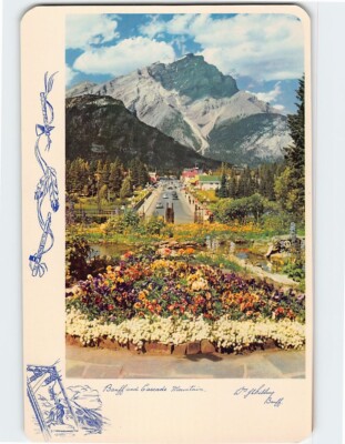 Postcard Banff And Cascade Mountain Banff Canada