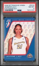 2006 Rittenhouse WNBA Rookie #24 Jennifer Lacy /333 PSA 8 Phoenix Mercury