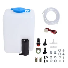 Car Windshield Washer Pump Universal Reservoir Kit 99300 Fluid Reservoir Tank...