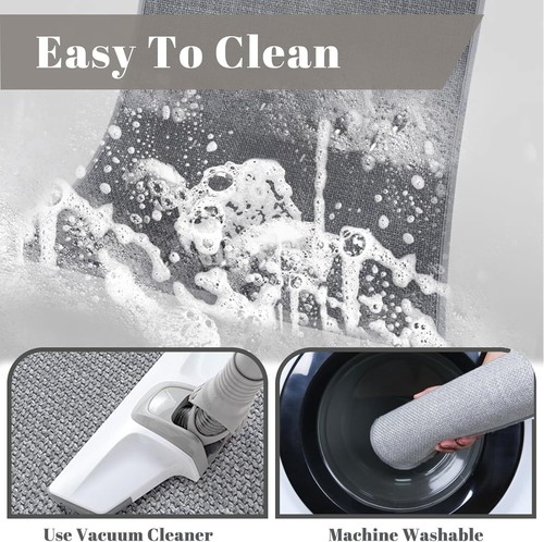 Ultra Thin Bath Mat with Rubber Backing, Non-Slip Super Absorbent Bathroom Rug, - Picture 8 of 9