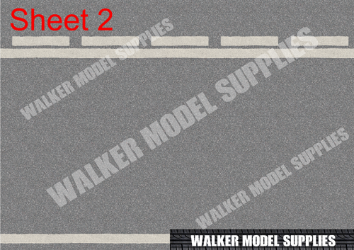 1:18 scale (3xA4) Garage Asphalt road - Peel and Apply decal /model car Design 7 - Picture 2 of 3