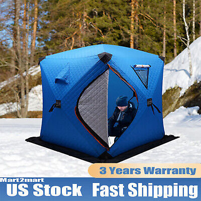 Portable Thermal Ice Fishing Tent Outdoor Picnics Insulated Shelter  Windproof 