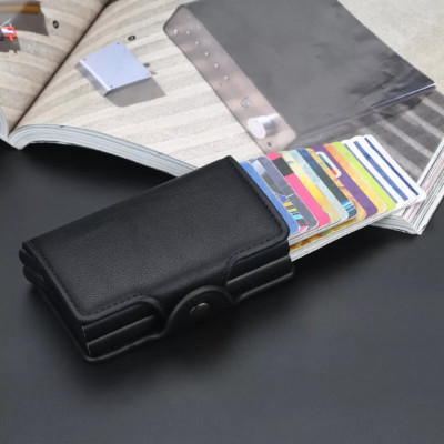 Slim Wallet Kartenetui Münzfach + RFID Schutz Cardholder Geldbeutel Portemonnaie