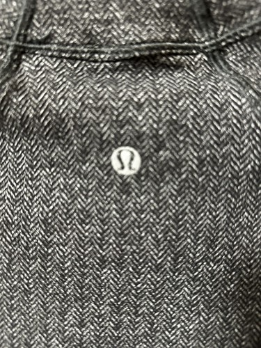 Lululemon Think Fast Long Sleeve Size 4 Heathered Herringbone Soft Rulu Black - Picture 3 of 19