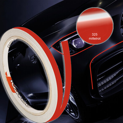  0,99/m Zierstreifen mittelrot 325 Auto Folie Dekor Band Felgen Bike 25mm x 10m 