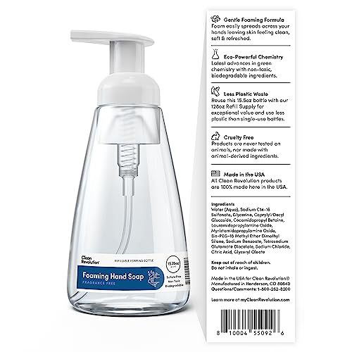 Clean Revolution Foaming Hand Soap Gentle Moisturizing Ready To Use