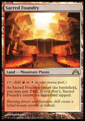 MTG Magic the Gathering Sacred Foundry (245/257) Gatecrash LP