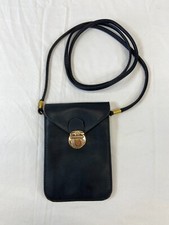 Womens Small Black Crossbody Bag Wallet Soft Inner Lining With Detachable Strap
