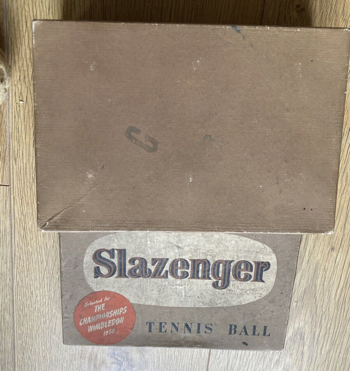 1950 Slazenger Vintage Tennis Ball Box, with 6 Balls, made in England! 14