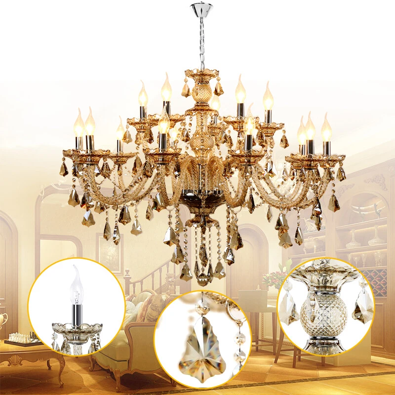 Large crystal ceiling lights outlet