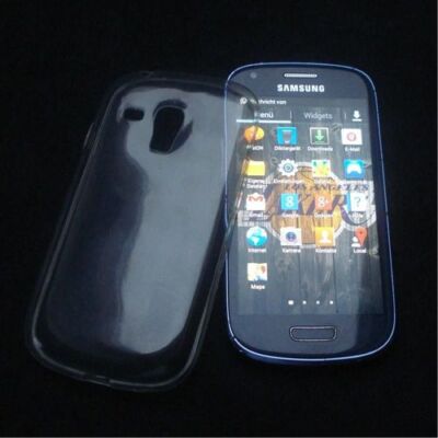 Silikon Handyhülle Schutz Hülle Samsung Galaxy S3 Mini Transparent Case Cover 