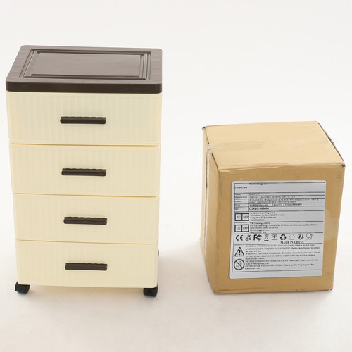 PP 4 Tier Drawer Storage Organizer, Storage Cabinet with 4 Universal Wheels - Picture 11 of 15